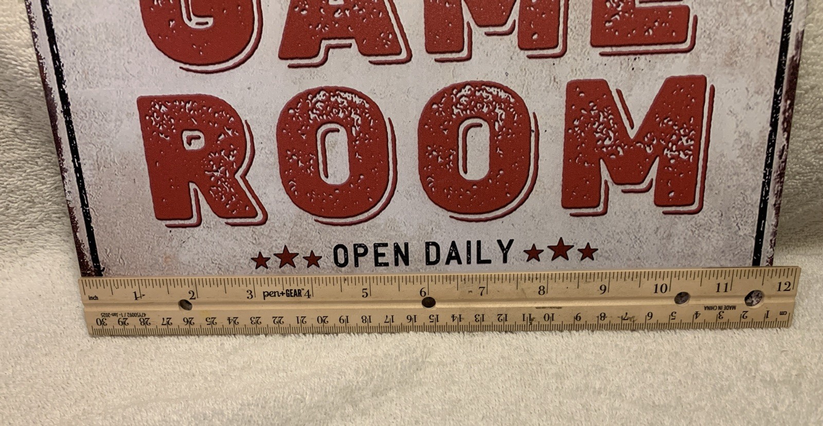 Decor 12” X 8” Game Room Vintage Tin Signs for Home Wall, Cafes, Bar, Man Cave