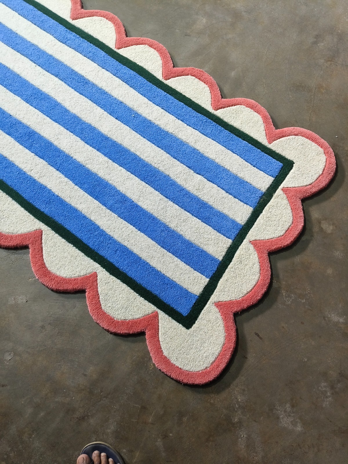 Striped Runner Rug, Long Hallway Rug, Modern Area Rug Bedroom Kitchen Runner Rug