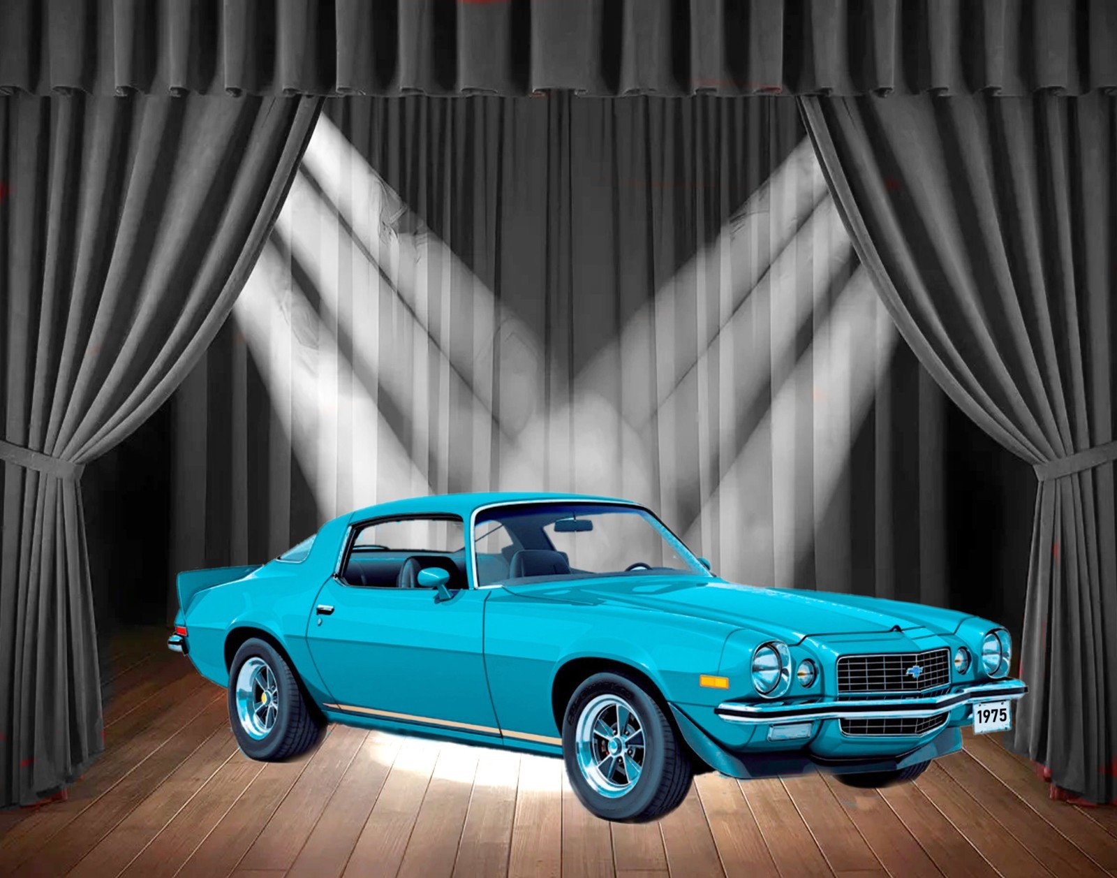 1975 Camaro Muscle Car Art Choice Of Photo, Tin Sign, Mouse Pad or Framed