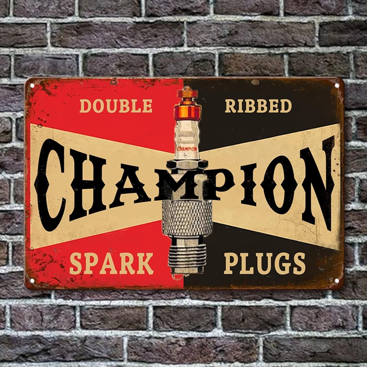 5 Letreros de Metal Vintage Decoración Garaje Carteles Retro Coche 8×12″