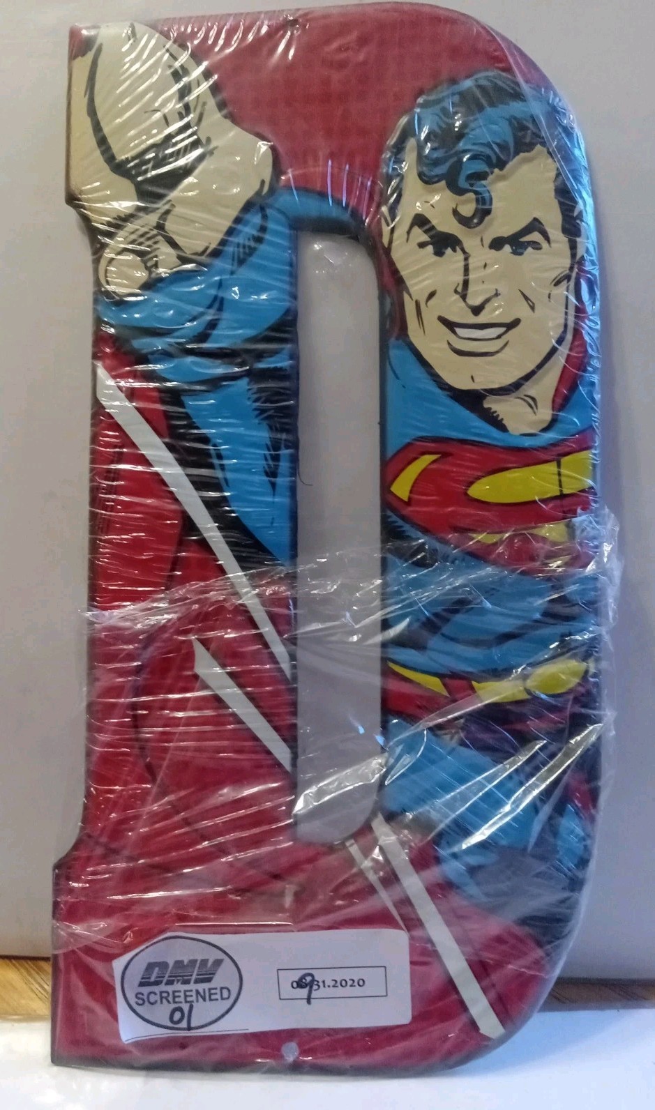 SUPERHERO COMICS TIN LETTERS “DAD” NEW SEALED 10″ X 5″