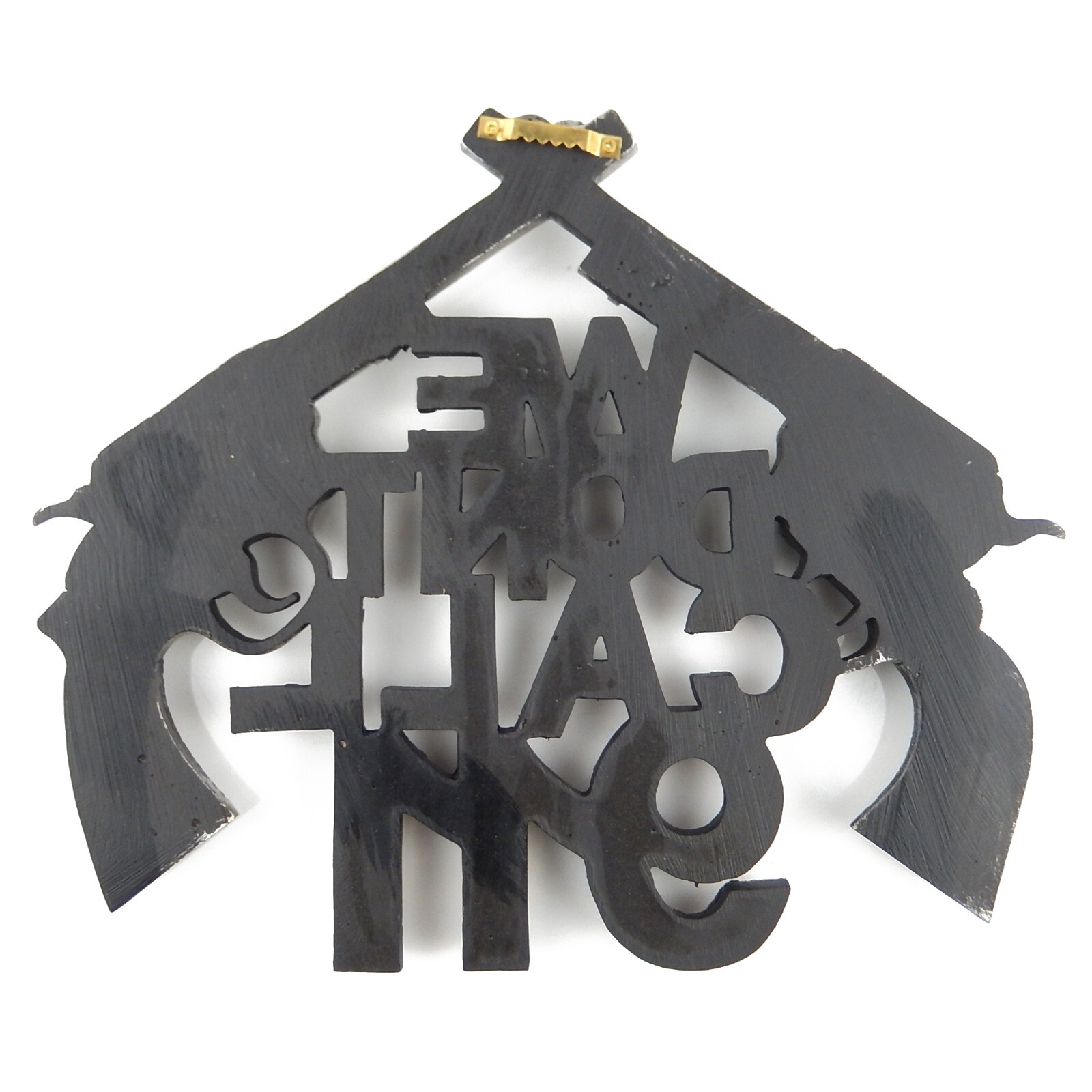 We Don’t Call 911 Sign Crossed Guns Pistols Wall Hanging Western Decor