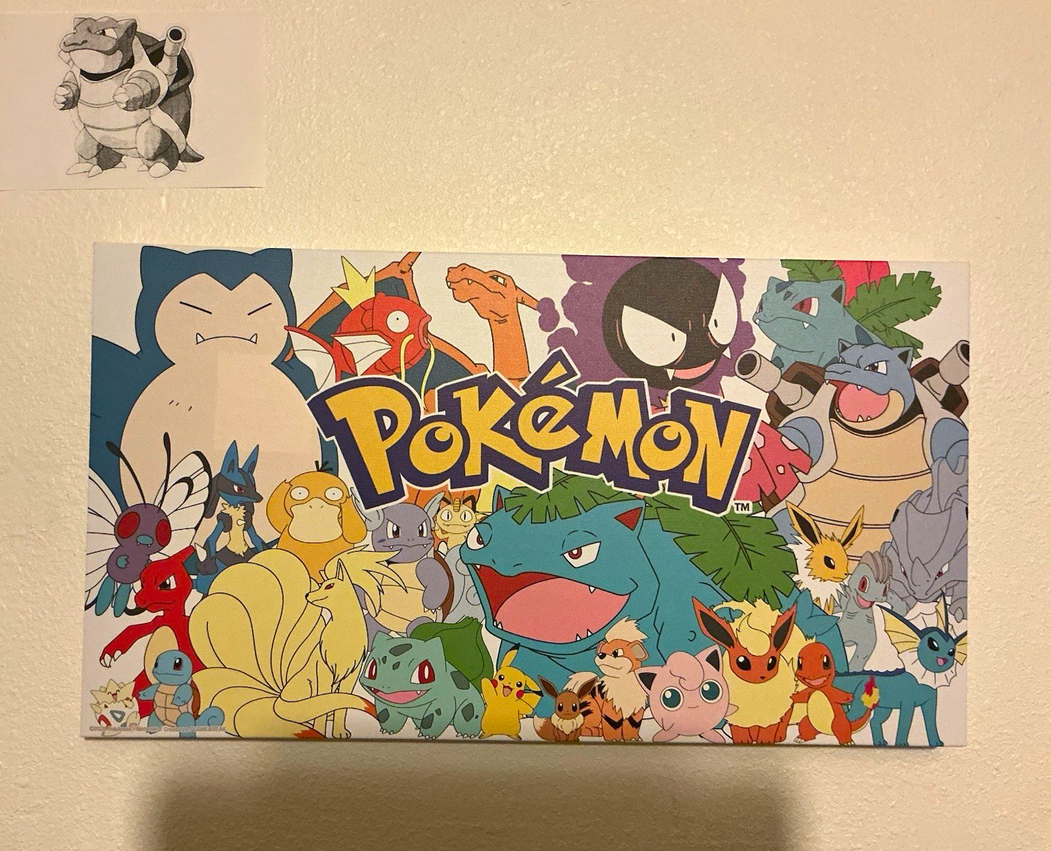 Pokémon Character Collage Paper Sign, Multicolor Graphic Print Horizontal