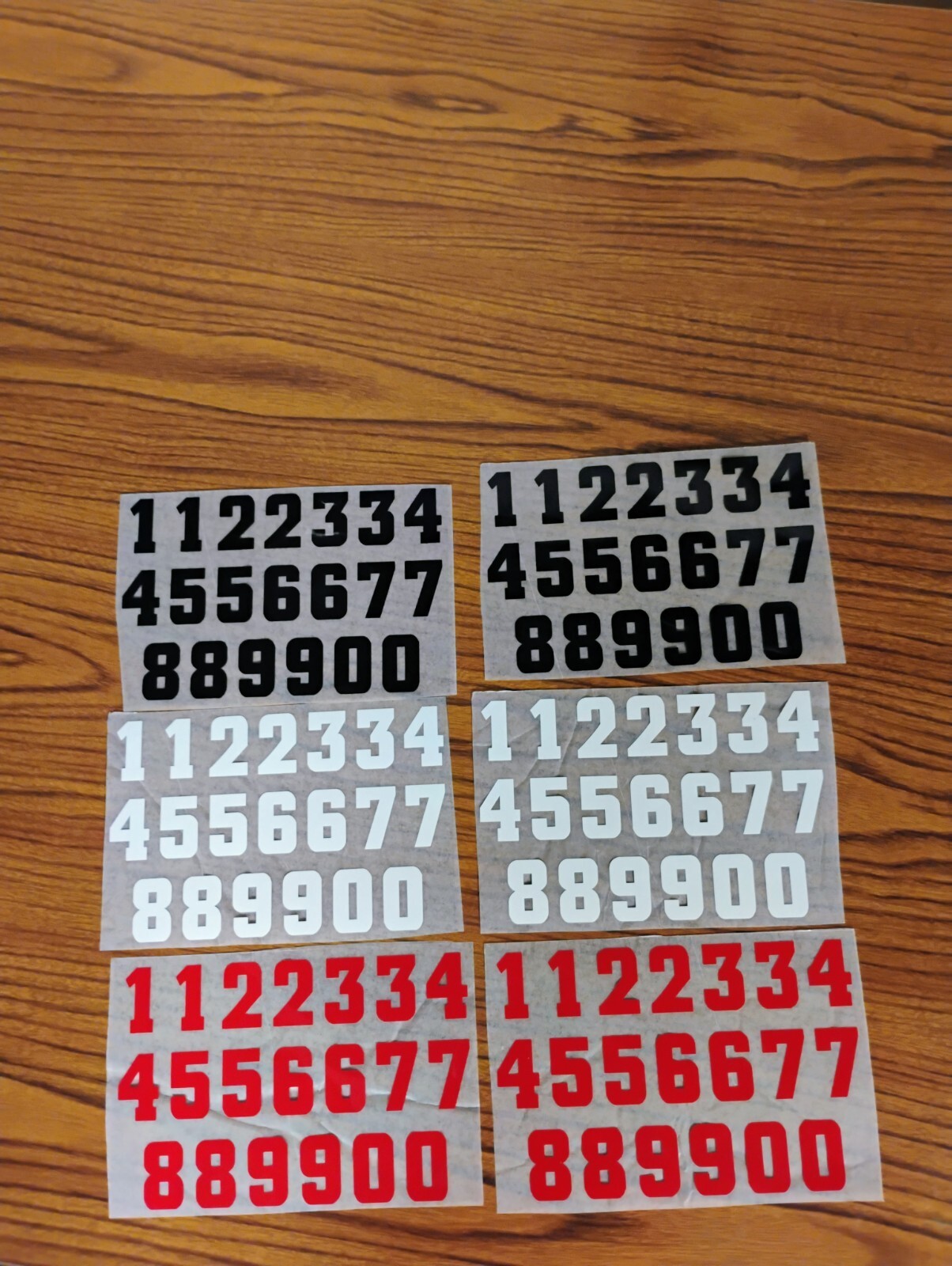 6″ Permanent Vinyl Adhesive Numbers- 6 Colors Available