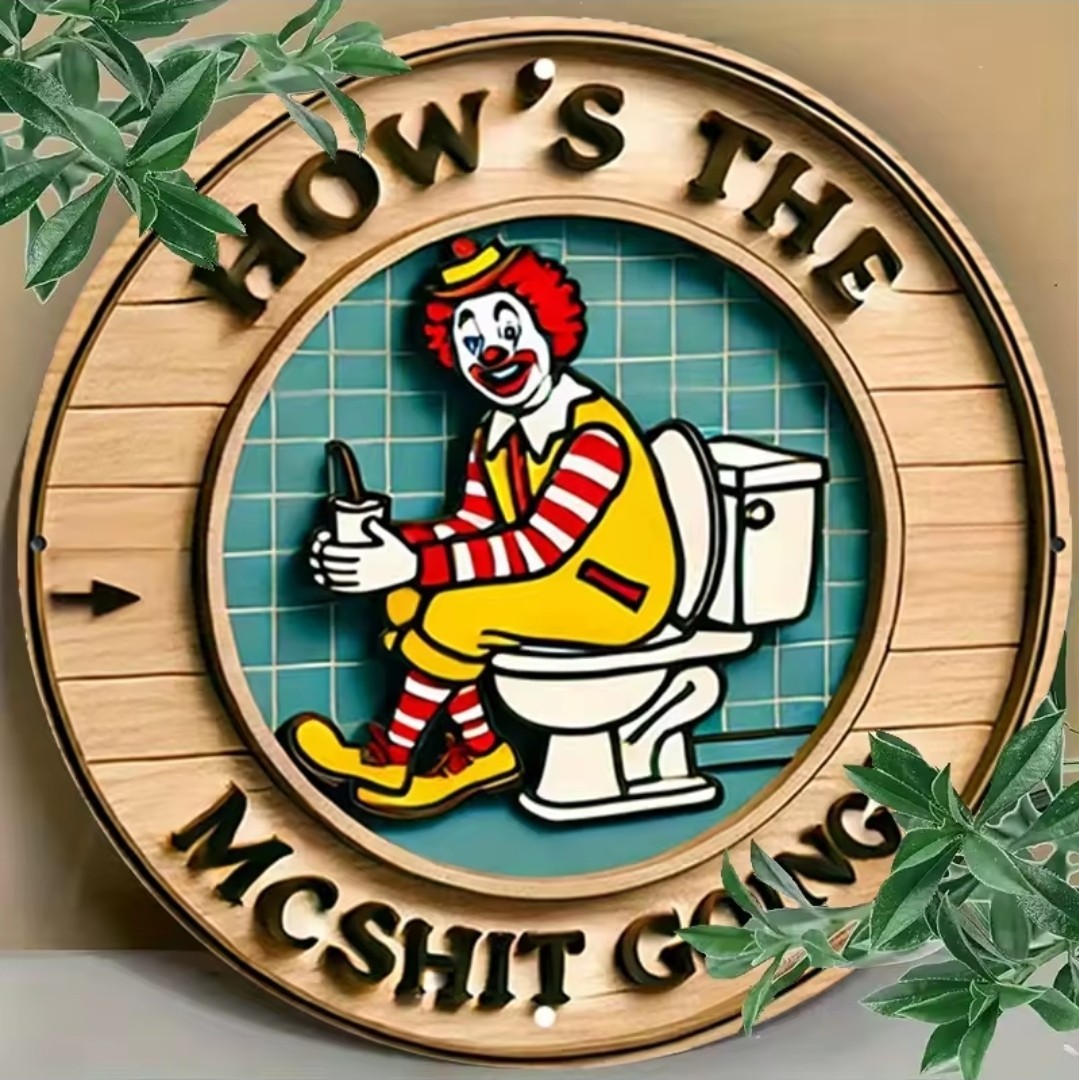 Funny Metal Signage 8″ x 8″ Novelty Humor Sign