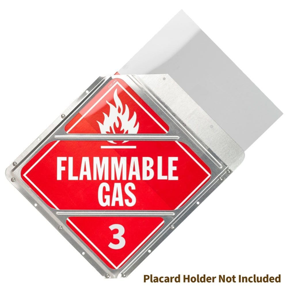 6 Pack Shield for Hazmat Placard Holder, 10.75” x Clear Transparent