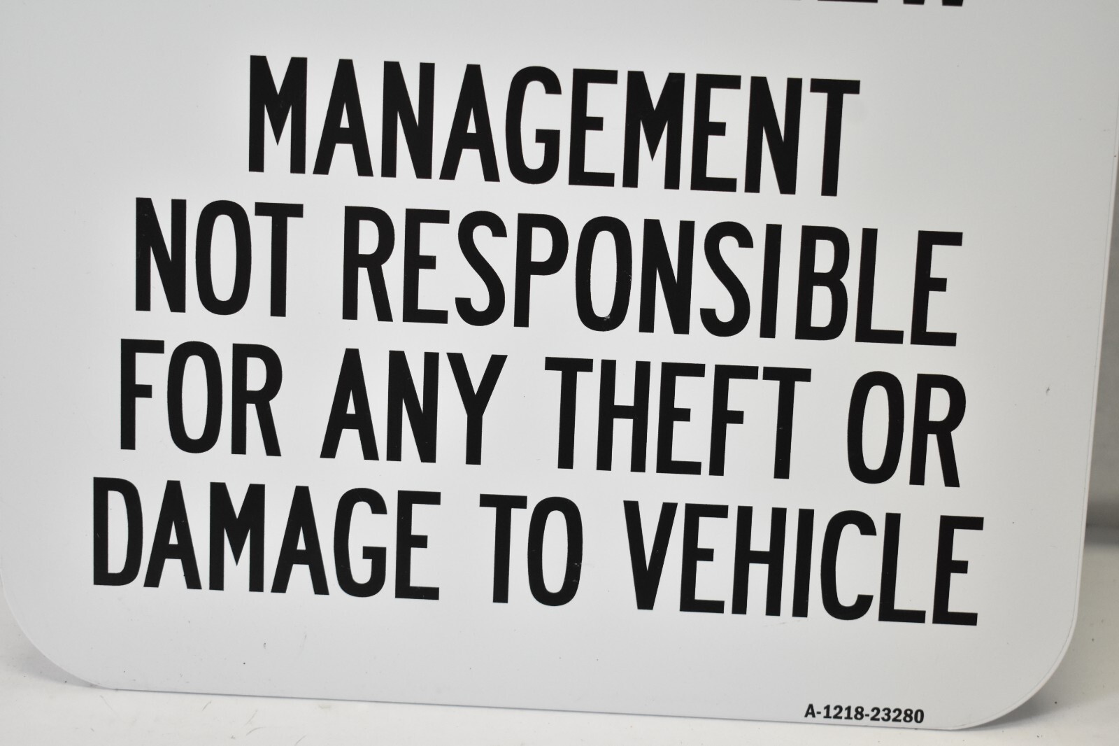 SignMission Please Do Not Leave Valuables In Plain View Sign 12″ x 18″ Aluminum