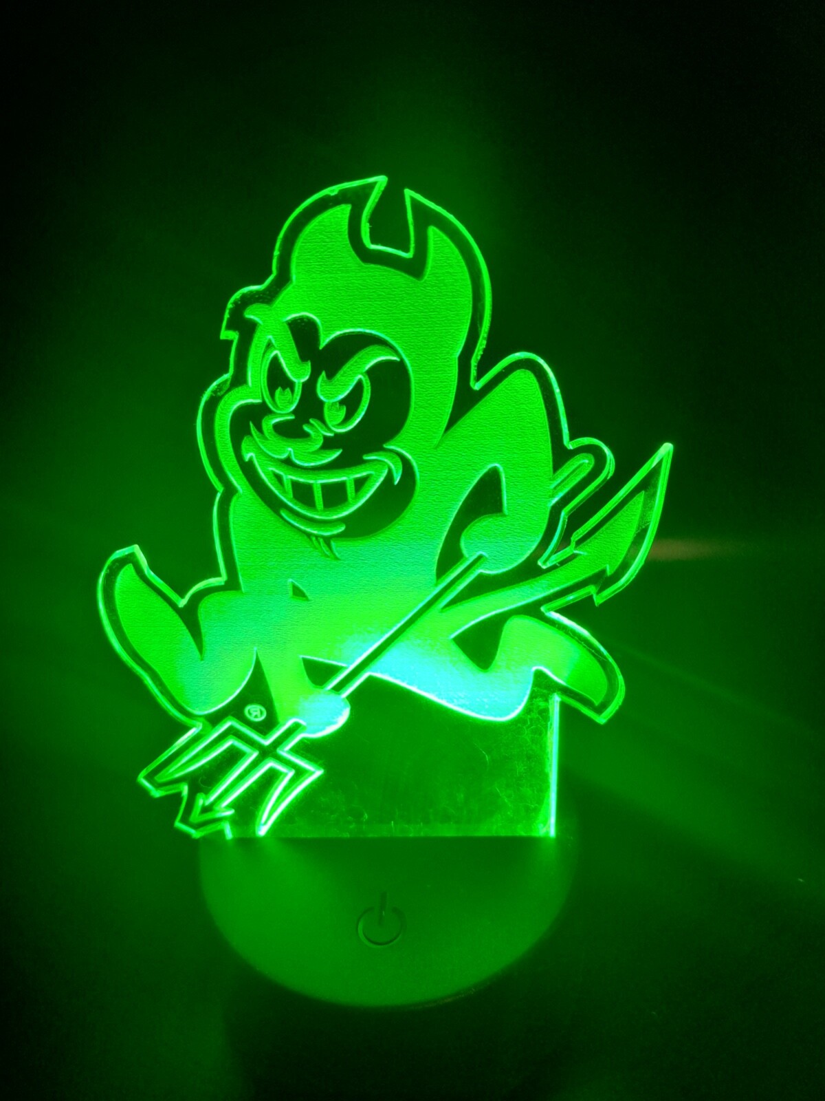 Edge Lit Tabletop Sign, Multi-Colored LED, Arizona State, ASU, Night Light