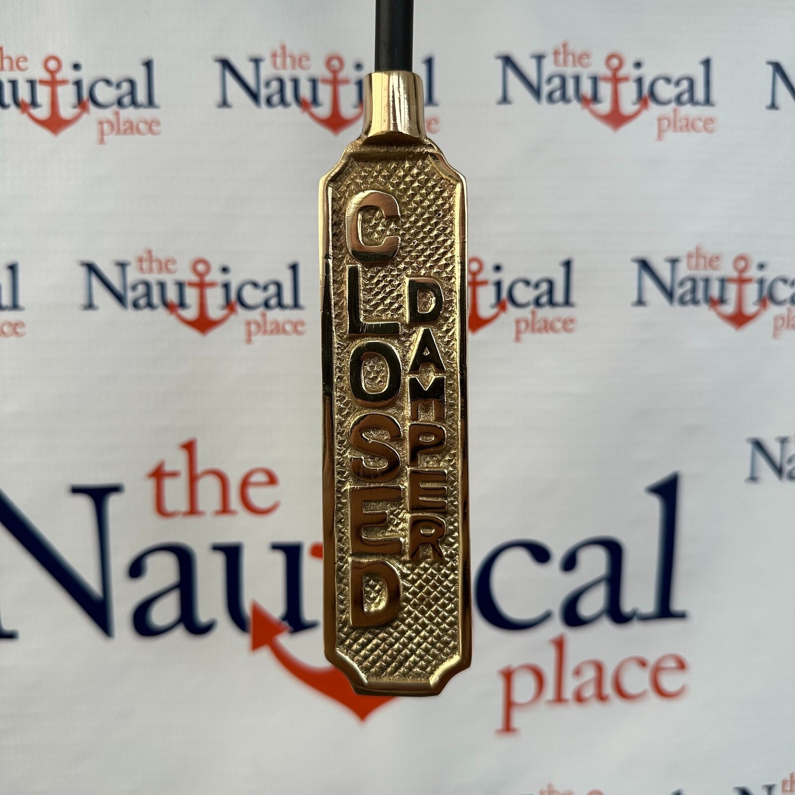 Solid Brass Open / Closed Damper Sign – Hanging Sign For Home