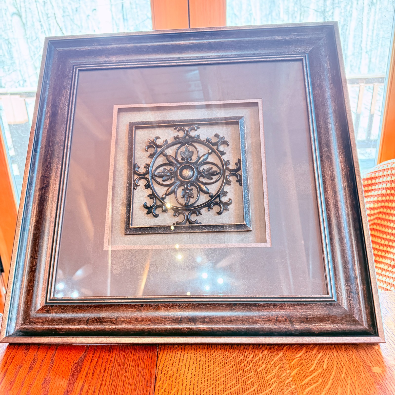 Kohl’s Medallion Wall Decor 3D Framed Double Matted Geometric Plaque Hanging Pic