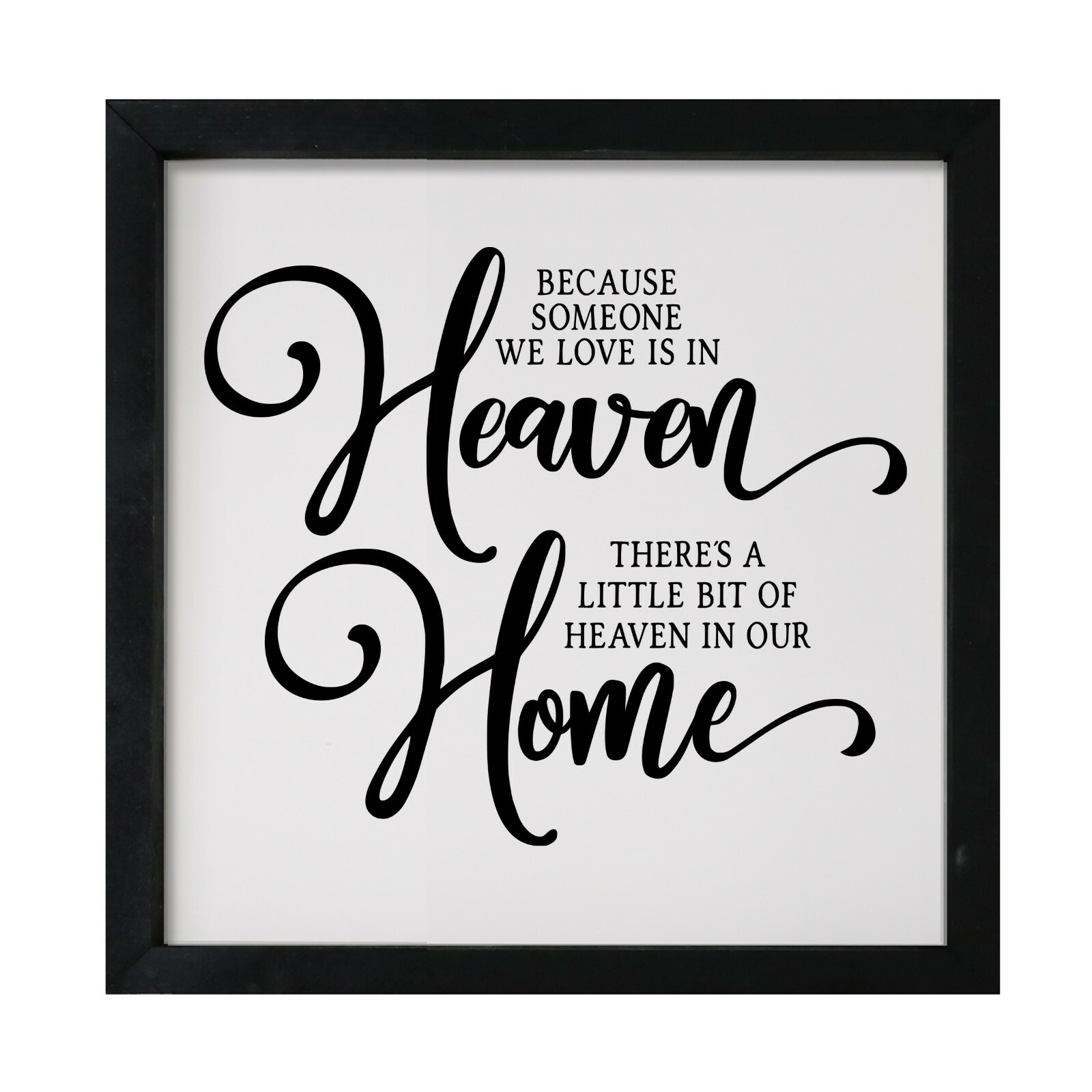 Inspirational 7×7 Wooden Framed Shadow Box Modern Wall Art Decor Someone We Love