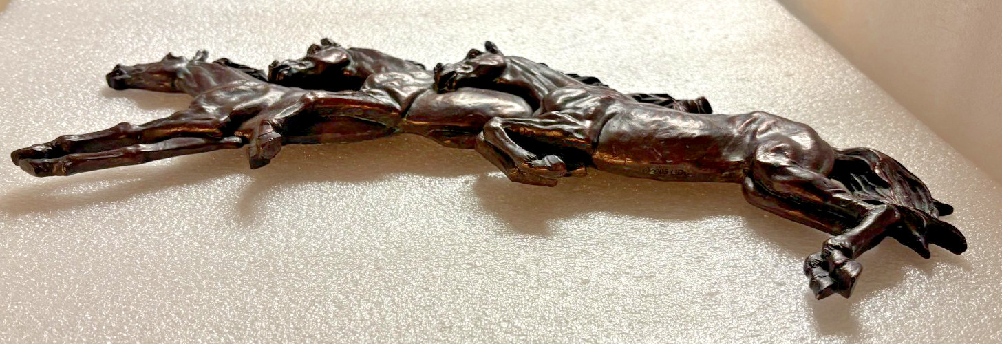 Horses 2005 Wall Hanging Bronze Like Resin 3D