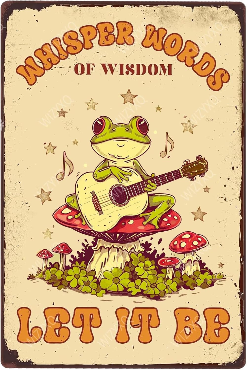 Funny Metal Signs Whisper Words of Wisdom Let It Be Vintage Tin Sign Retro Wall