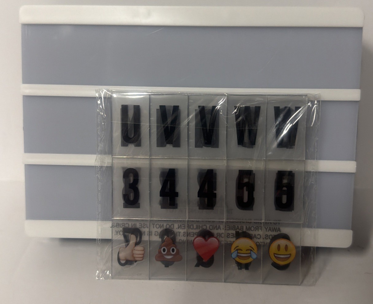 New Mini Light Box, 3 Line 4”x6” AAA Battery Operated, A6 Size Cinema Style