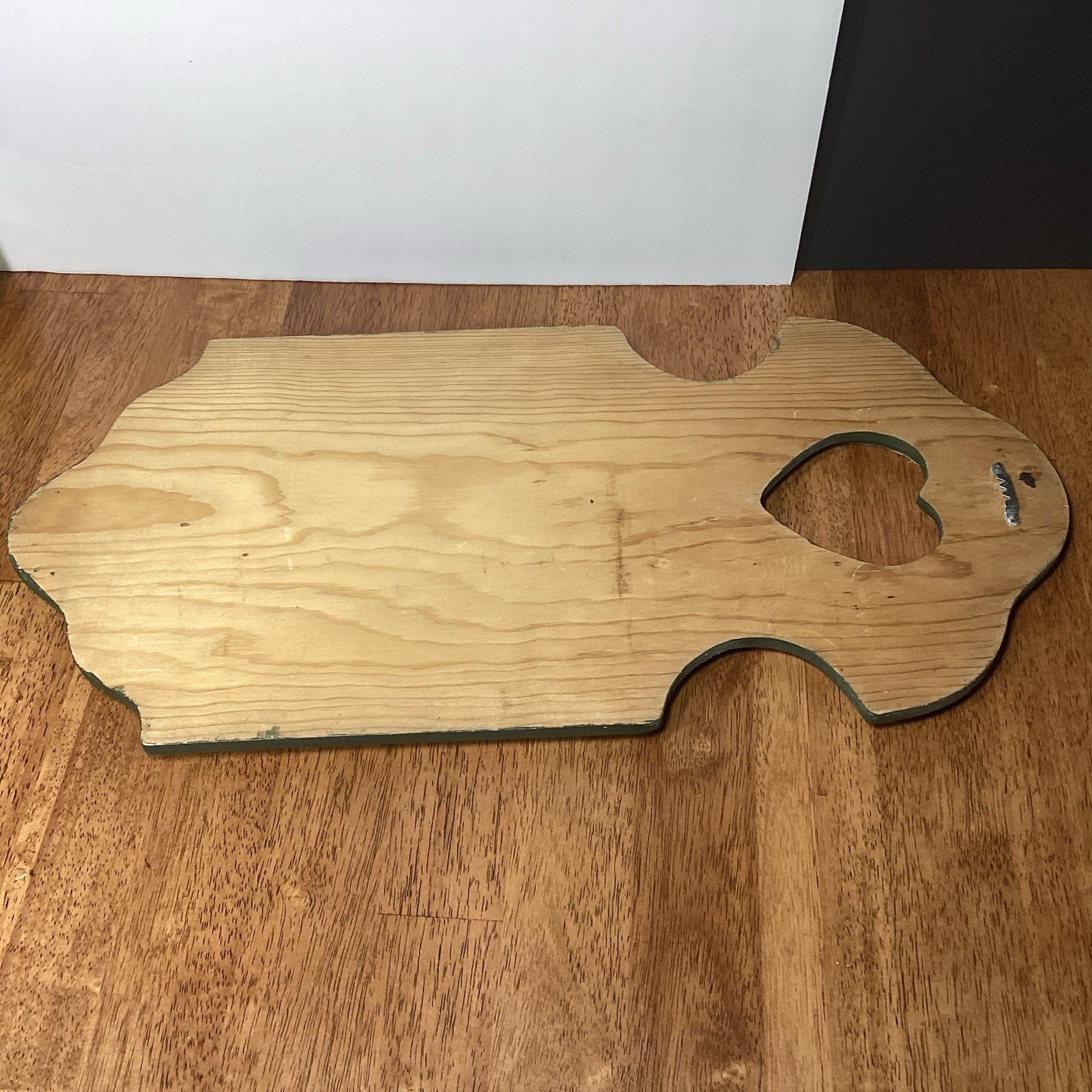 Solid Wood Wall Hanging Heart Cut Out Love Much Farmhouse Cottage Decor