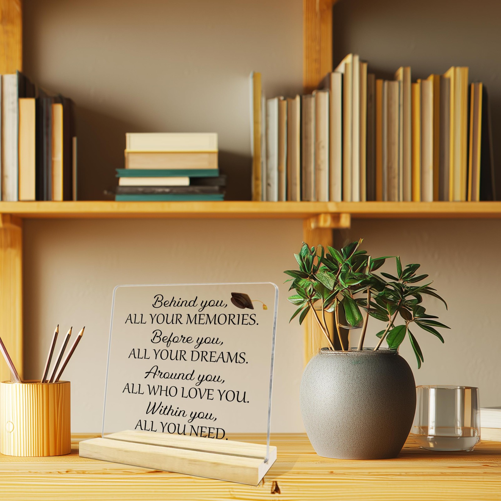 Graduation Desk Decor Sign,College High School Graduate Gifts,Inspirational G…