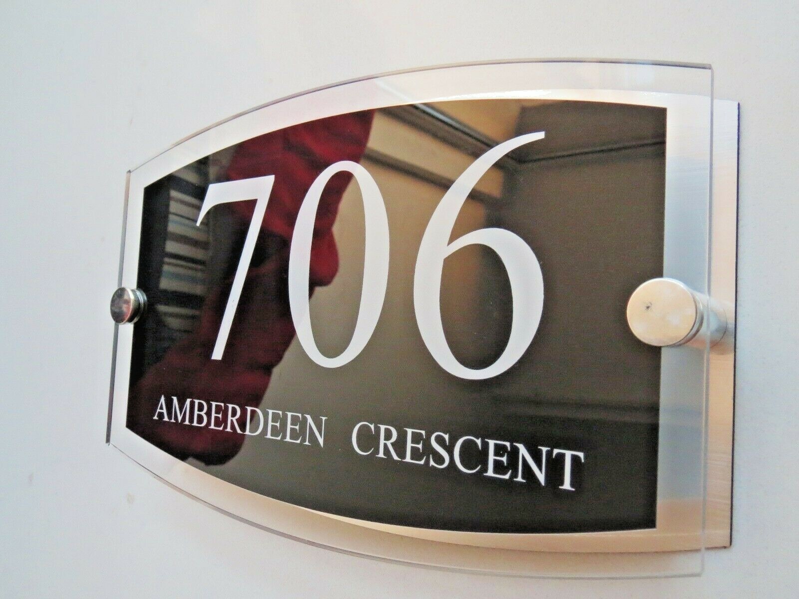 Personalised Contemporary House Signs Plaques Door Numbers 1 – 9999 Name Plate