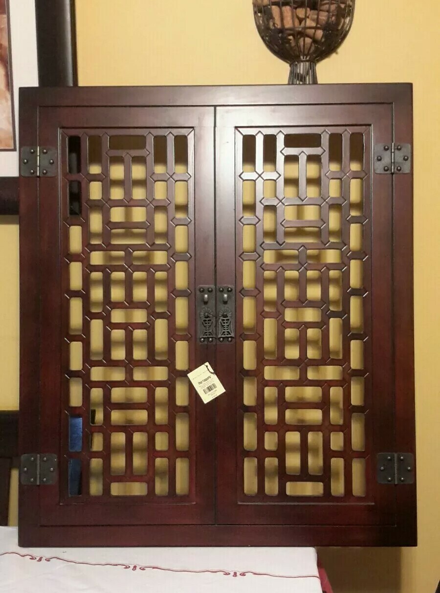 PIER 1 TAO CHINESE DOORS WALL DECOR MURAL STYLE 26″x30″