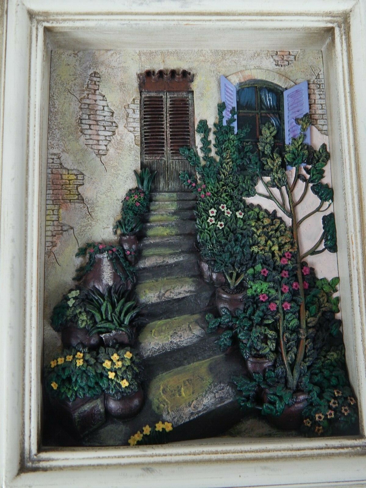 Textured Dimensional Pictures 5.5″x7.5″ in Matching Frames 8″x10″ Unique