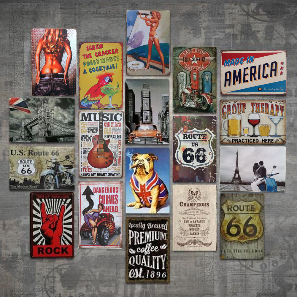 100pc Surprise Random Metal Poster Mystery Box Bulk Clearance Overstock Randomly