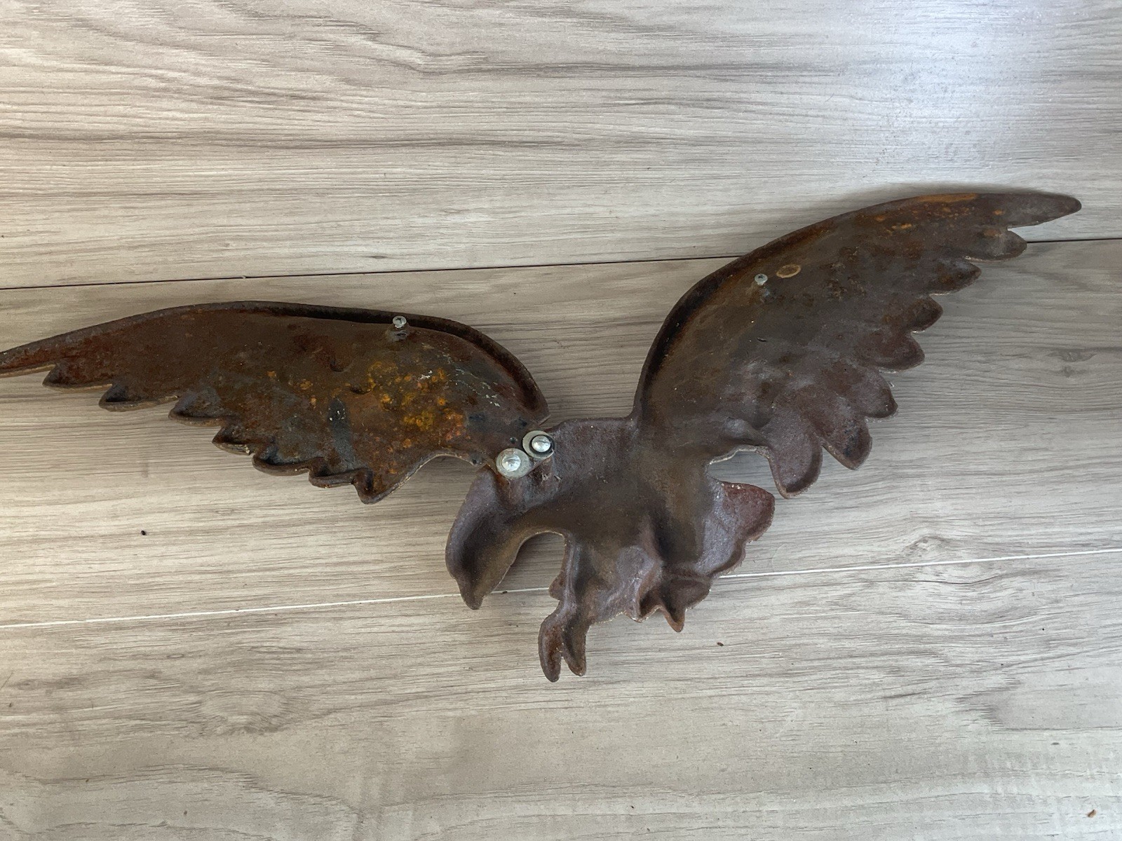 Bald Eagle American Plaque Metal Cast 24”x 9In. Wingspan GREAT DETAIL