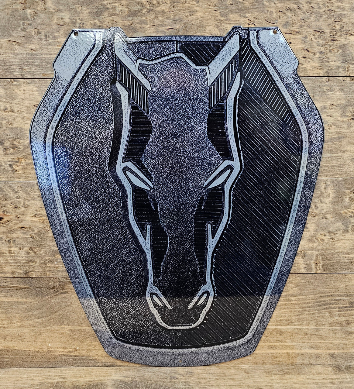 Ford Mustang Dark Horse Badge Steel Sign
