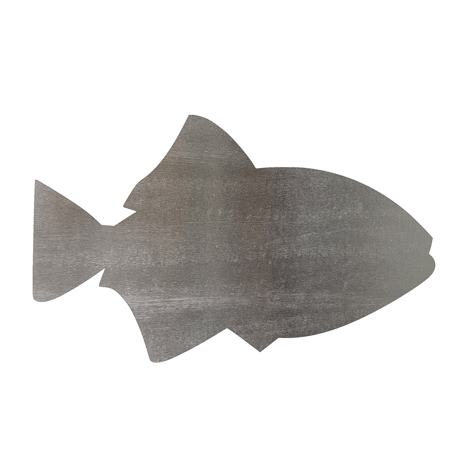 Fish 2 Steel Cutout Shape, Raw Metal Wall Art and Craft Supply