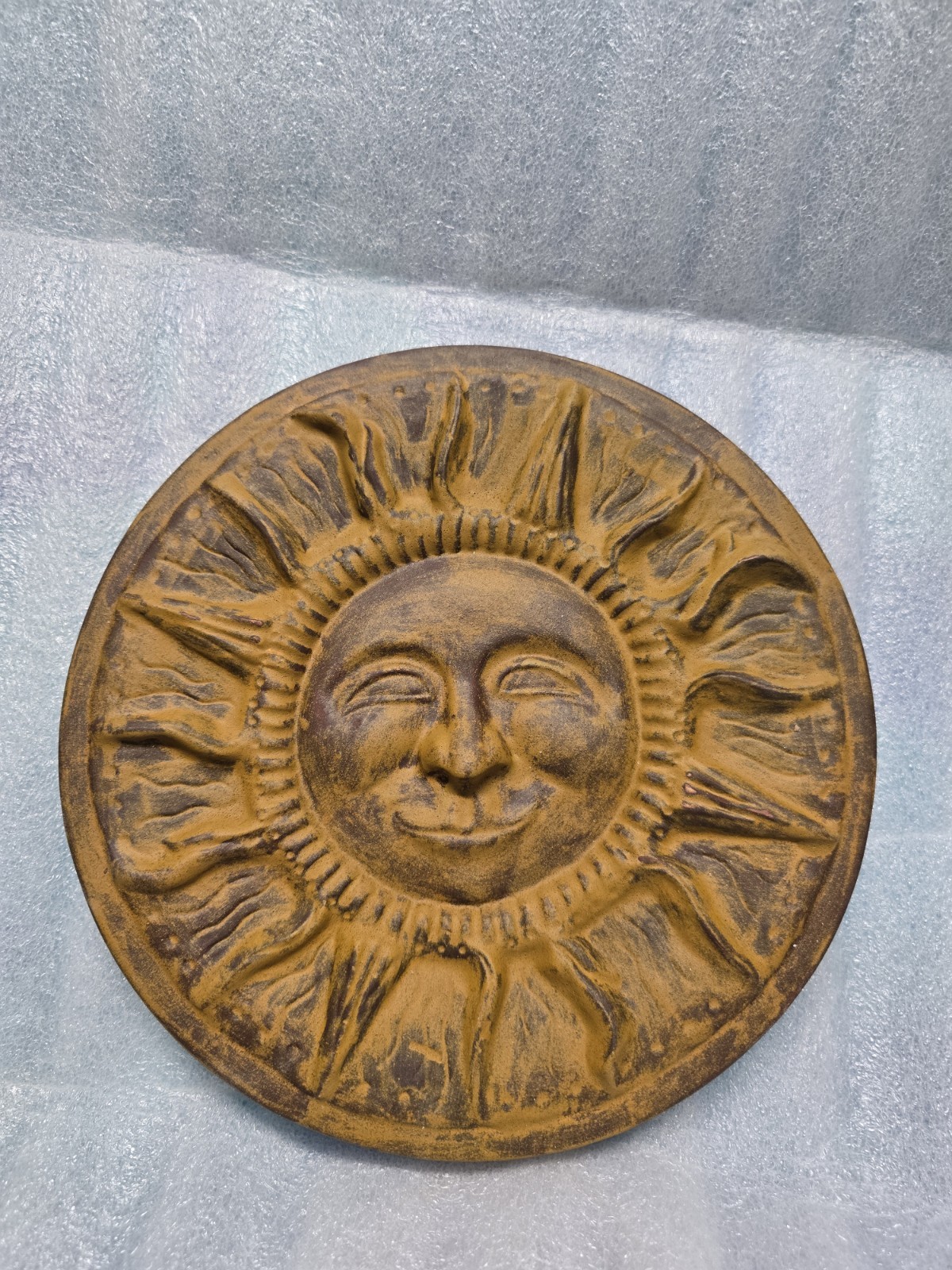 Sun Moon Wall Plaque 10.5″ Diameter Celestial Face Outdoor Garden Decor