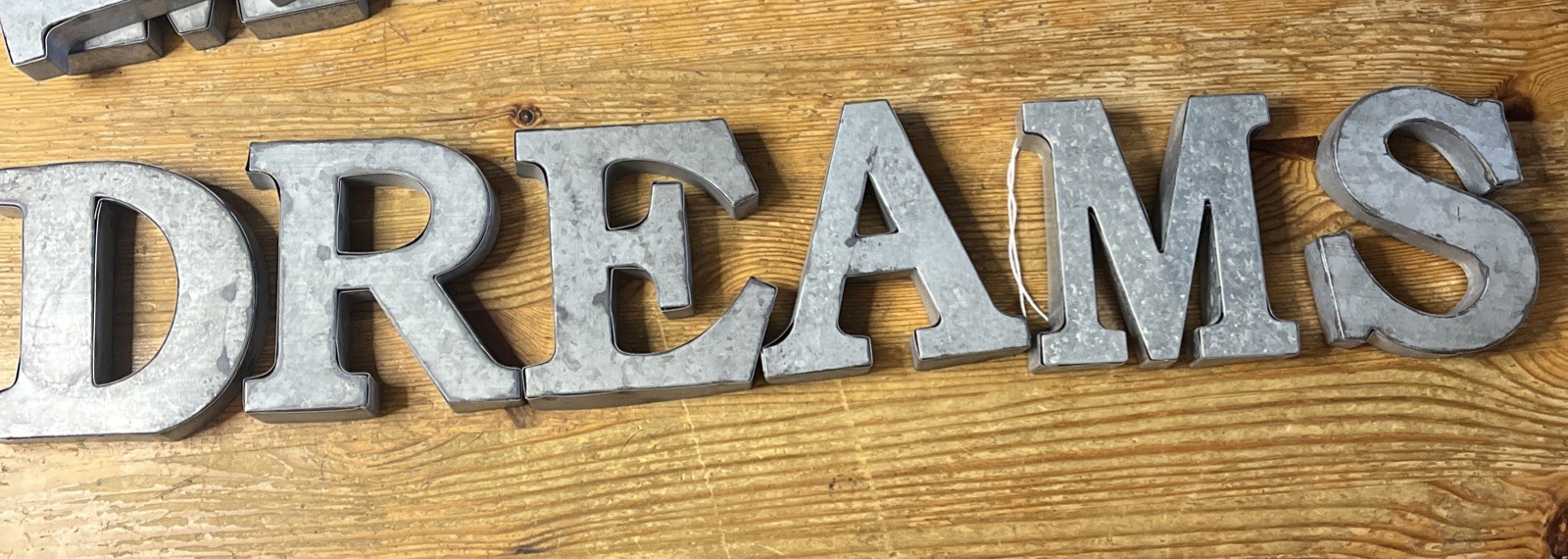 Metal Letter Lot 18 Free-Standing Table Wall Decorations Home Decor Industrial
