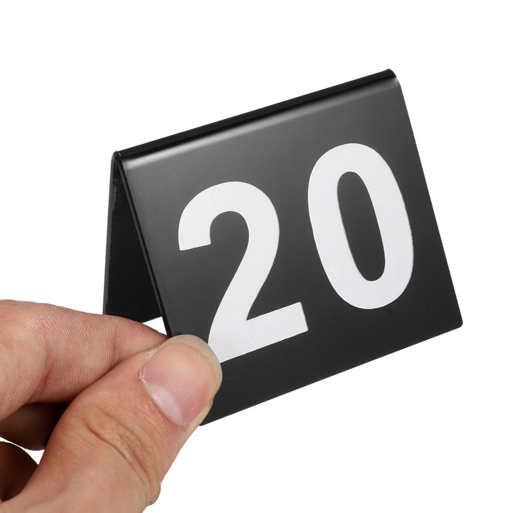 20 Pcs Numbered V Shaped Table Signs Acrylic Table Number Cards For Events