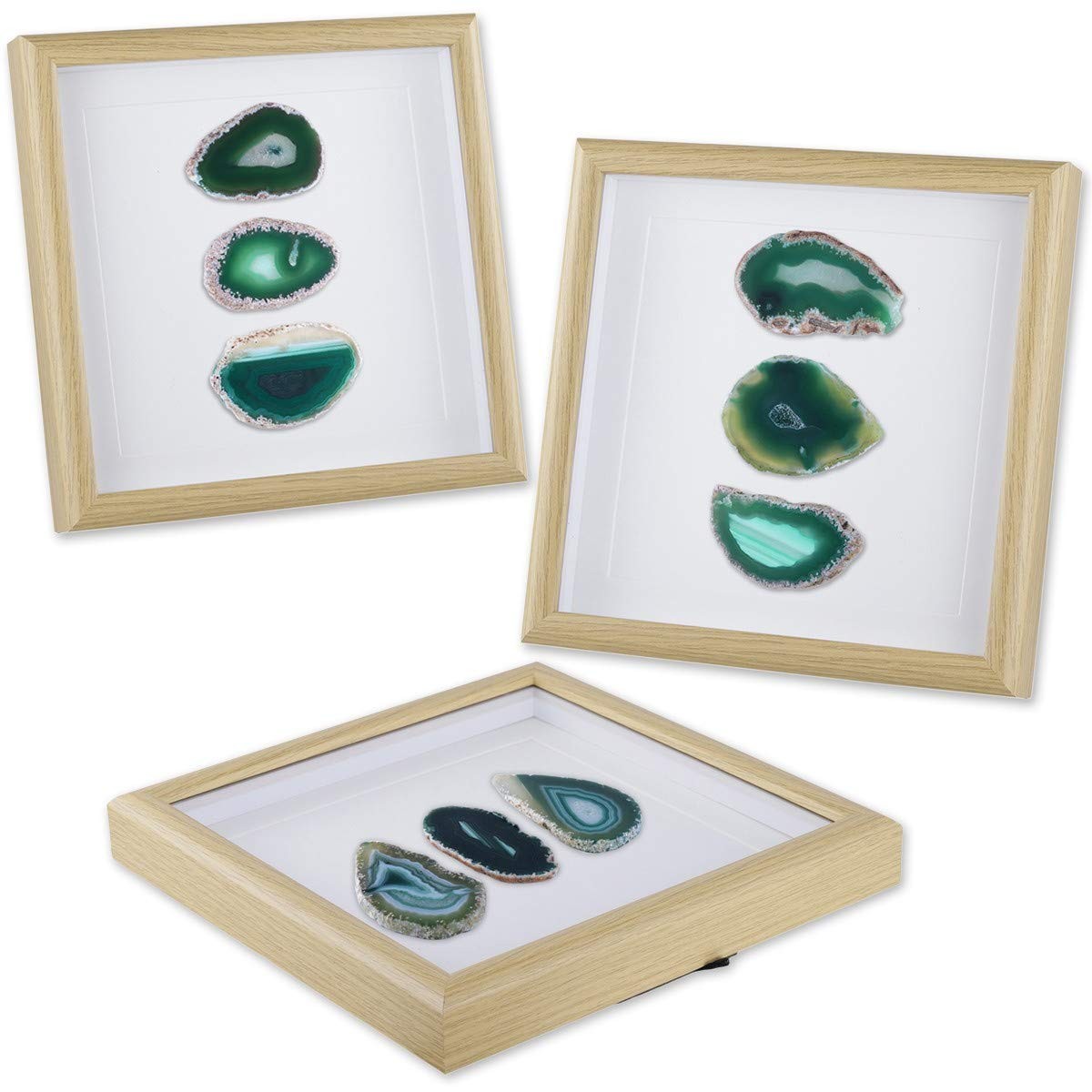 8.8 inches Framed Agate Slice/Natural Agate Geode Gemstone Wall Decor Living …