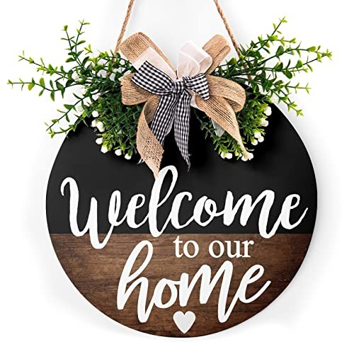 Welcome To 12X12inches Wood To Our Home 1.0 Count Rustic Farmhouse