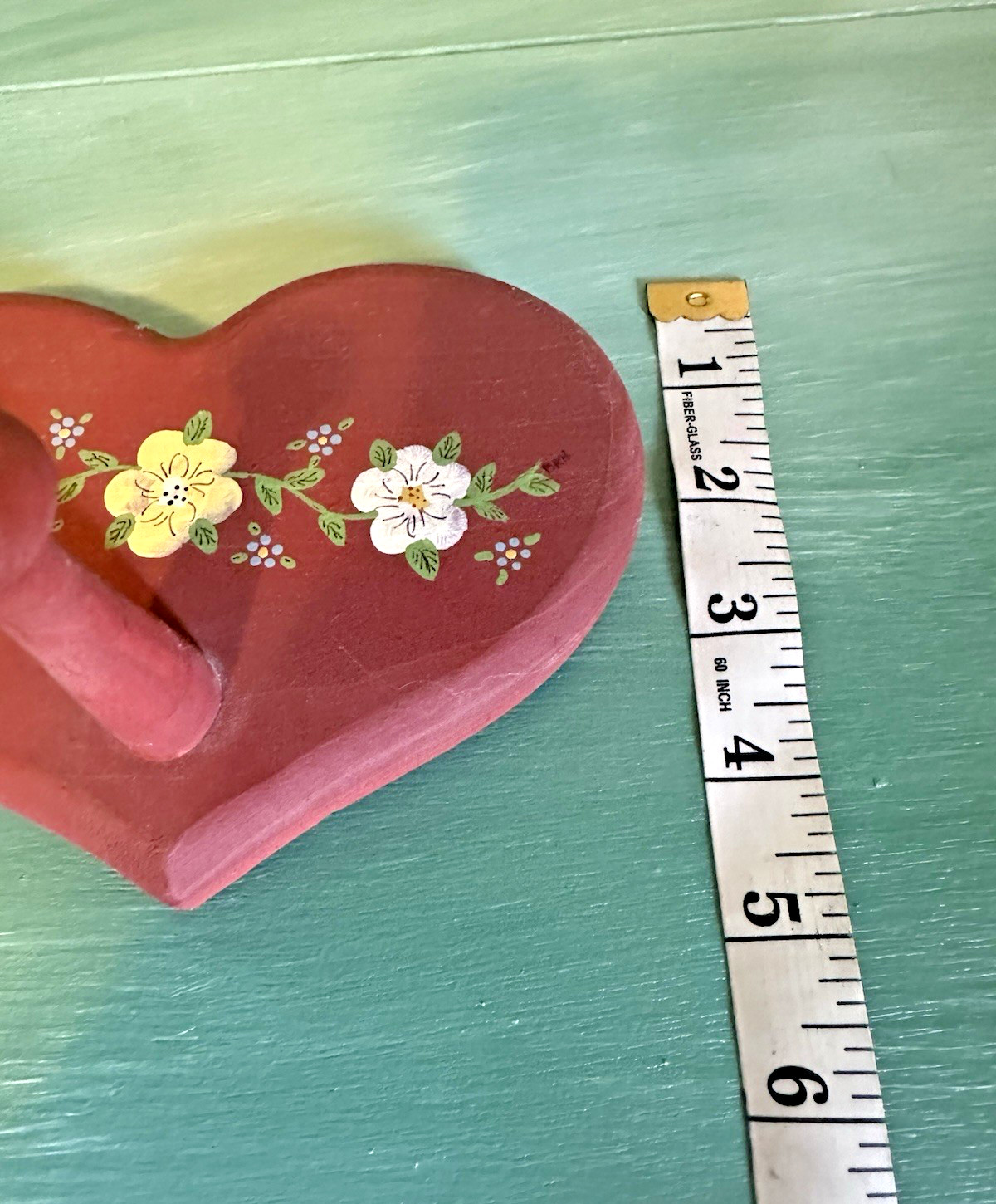 Vintage Hand Painted Welcome Coat / Hat Holder Signed ‘MRN” 17.5″x5″