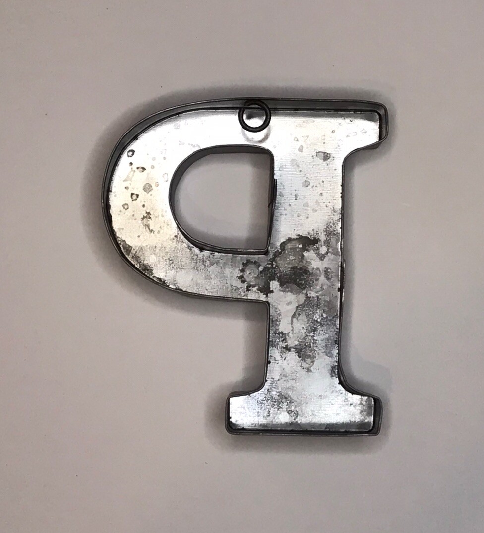 6″ Galvanized Metal Letters Western Barn Rustic Country Industrial Farmhouse 3D
