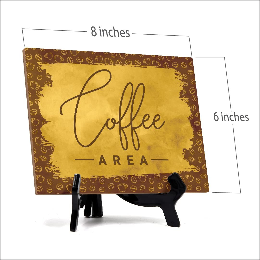 Signs ByLITA Coffee Area, Table Sign (8 x 6″)