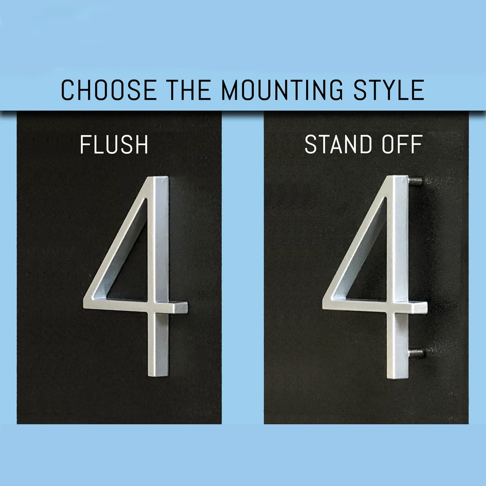 Vertical House Number Sign Modern House Numbers Horizontal House Number Plaque