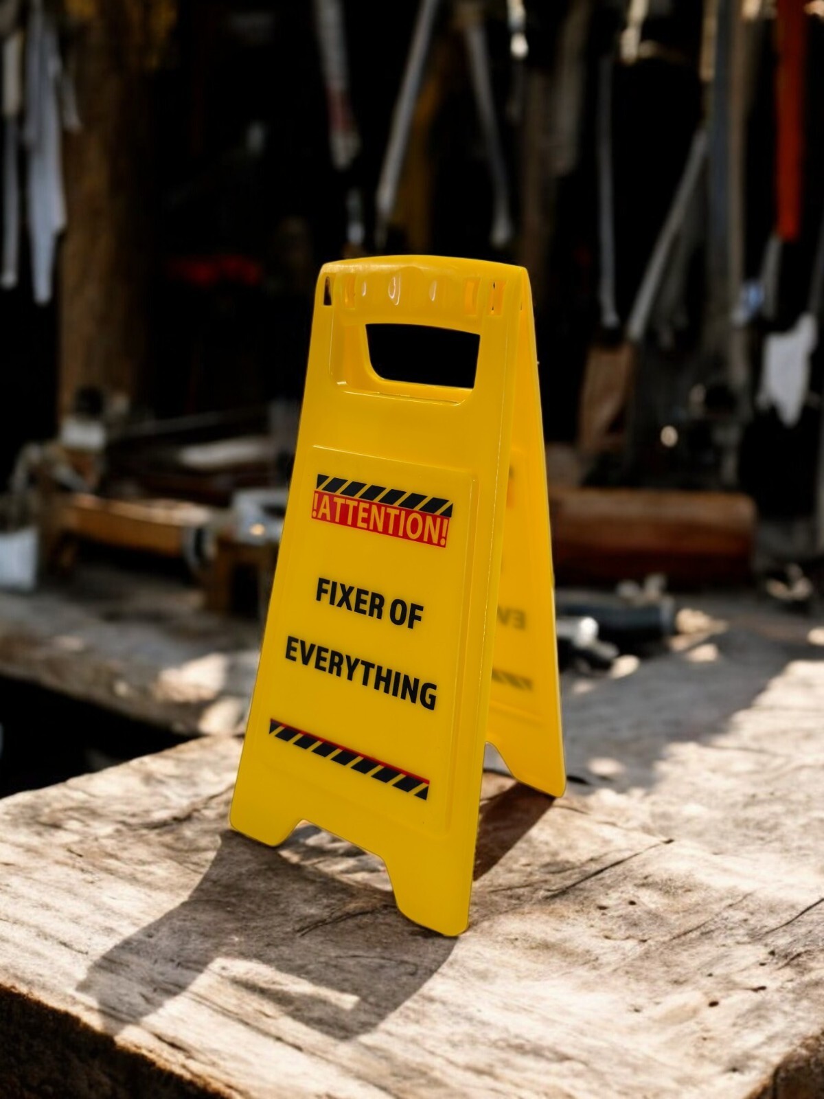 Funny Desk Sign Fixer of Everything Mini Caution Office Gag Gift – Hotz