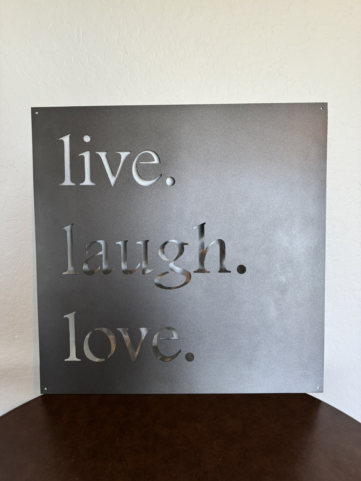 Live Laugh Love Metal Decorative Sign Wall Art