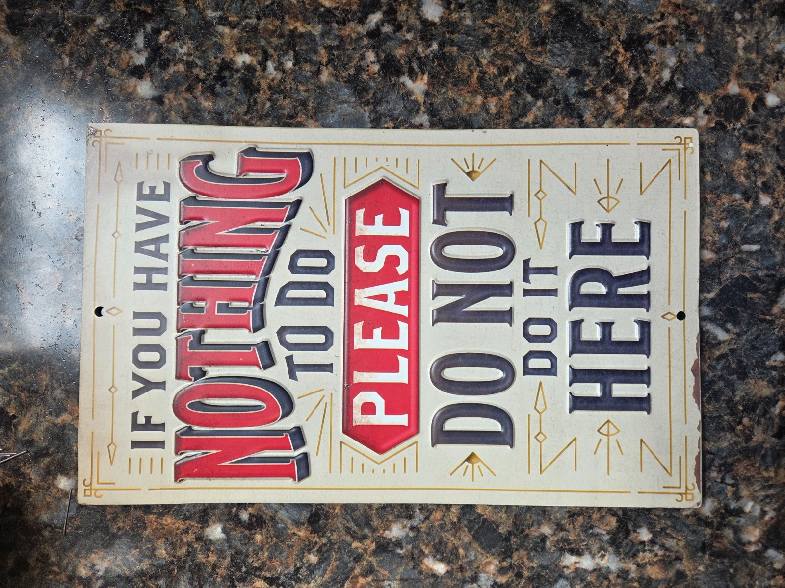 Random assortment of signs