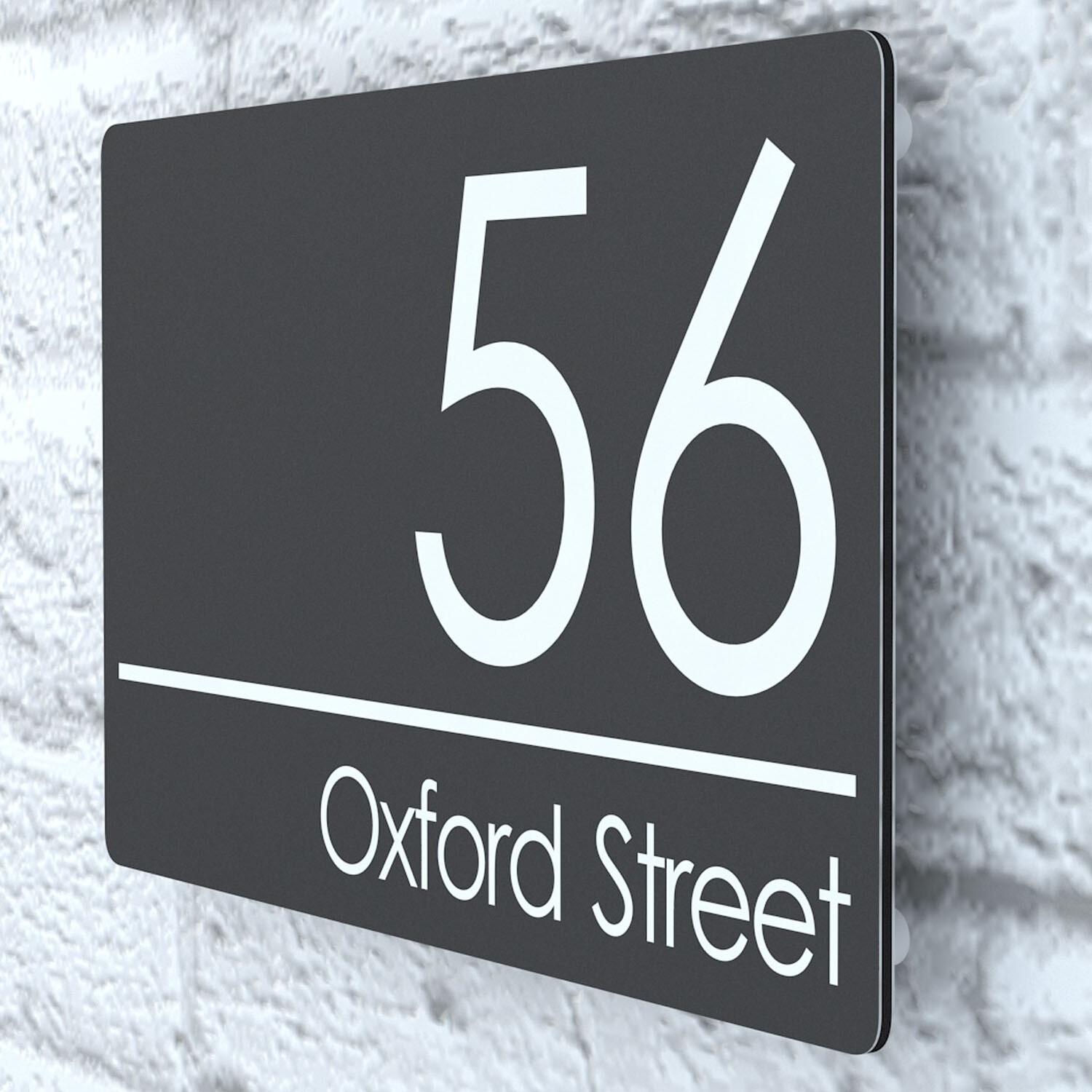 Floating House Signs Plaques Door Numbers 1 – 999 Personalised Name Plate
