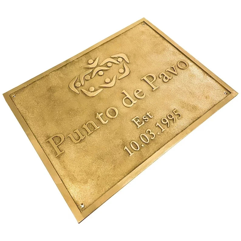 Personalized bronze address signs – Solid bronze plaques for front door