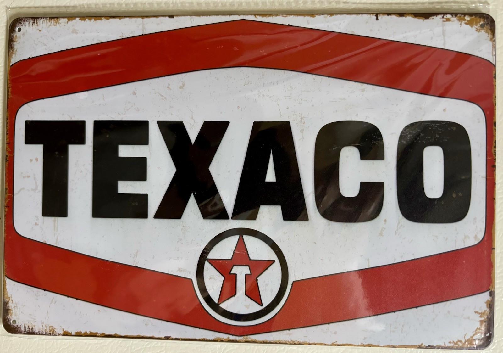 TIN SIGN 8×12 Texaco Gas Station Oil Cars Autos Fuel Mechanics Garage DD21