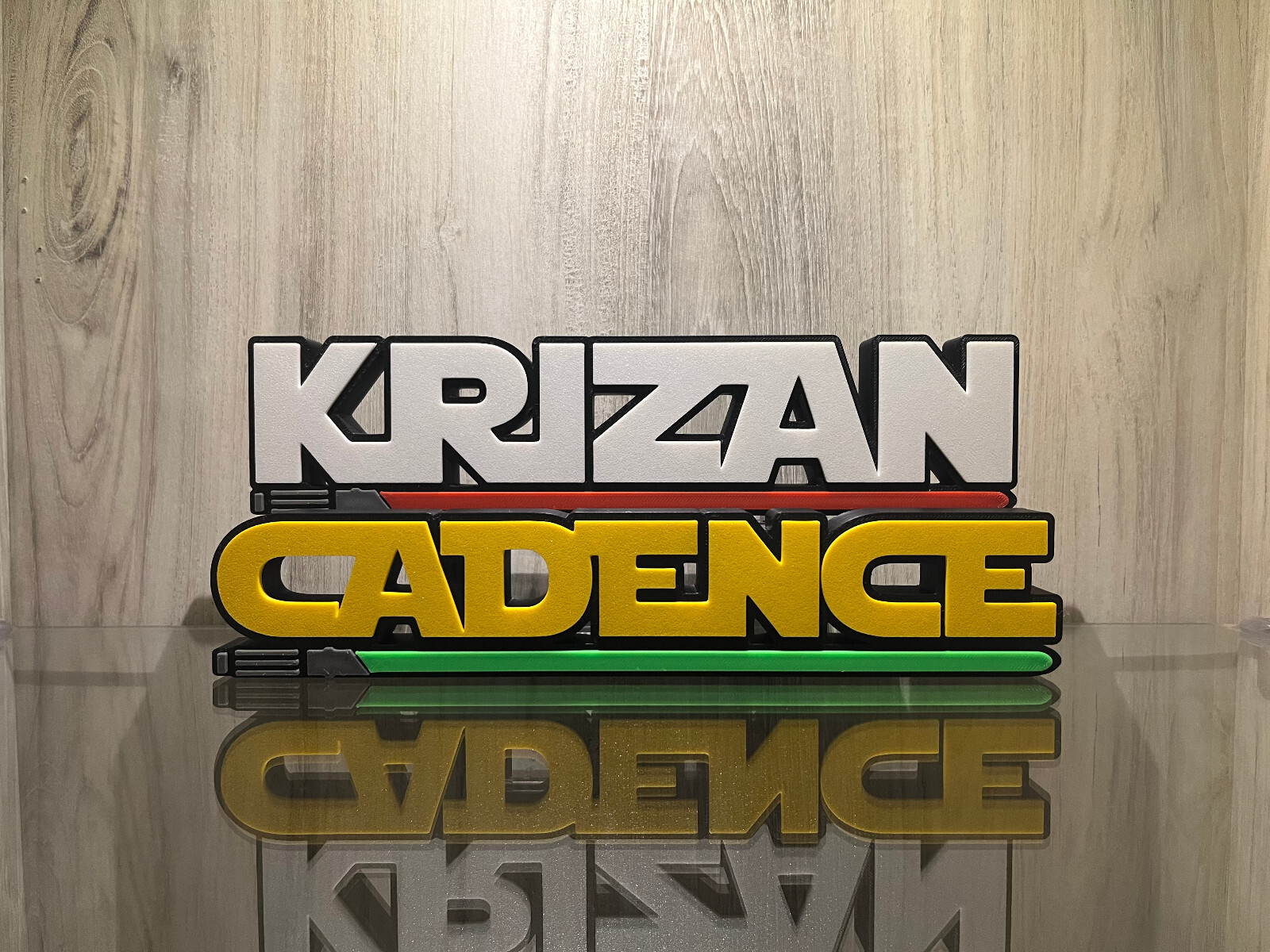 Star Wars Style Name Custom Plate Sign Personalized 3D Name Sign