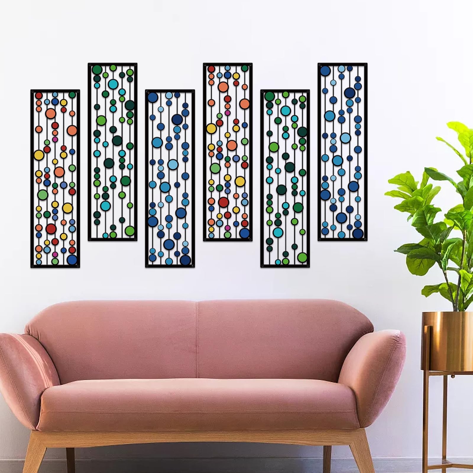 Geometric Metal Wall Decor, Modern Minimalist Geometric Wall Art 3D Abstract …