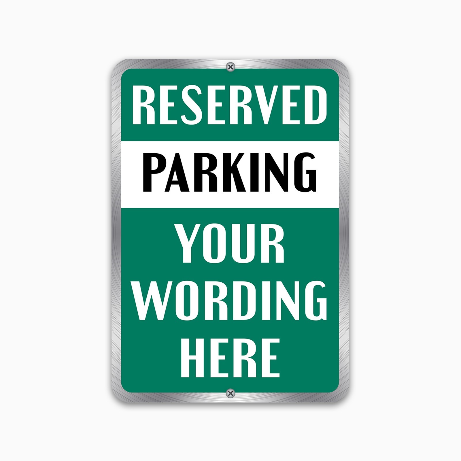 Customized With Your Parking Text New Personalized Aluminum Metal Sign 8 x 12″