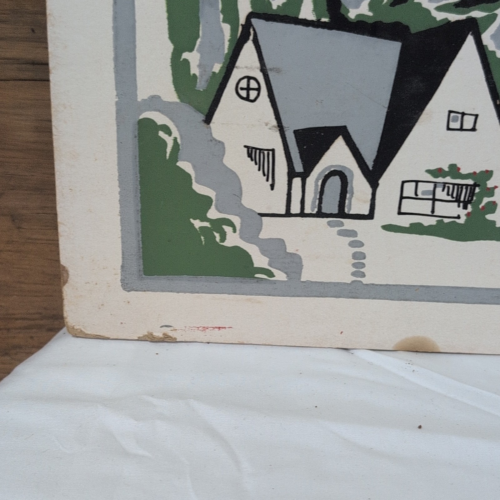 G.A. Stehwien Contractor & Builder Bushton Kansas Vintage Cardstock 22″x14″