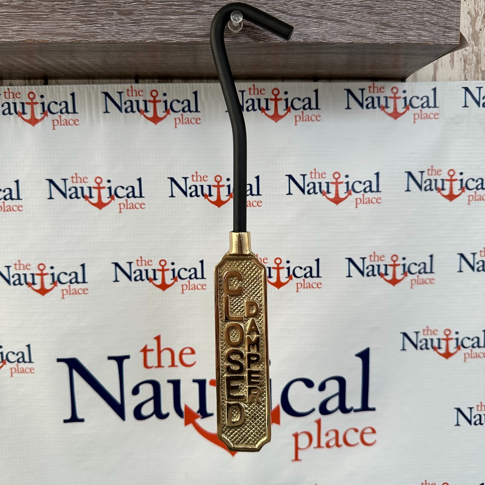 Solid Brass Open / Closed Damper Sign – Hanging Sign For Home