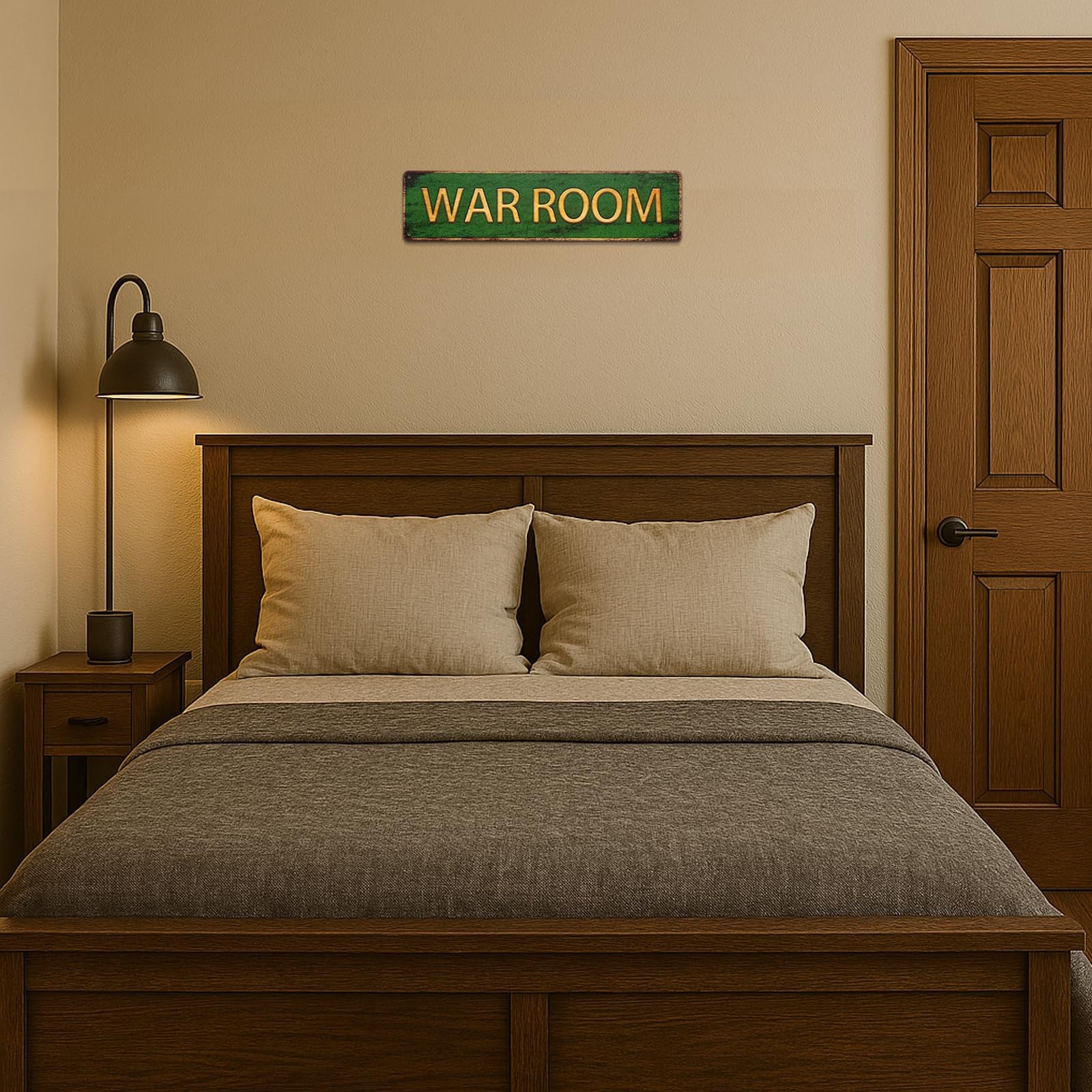 WAR ROOM Metal Sign – Vintage Aluminum Wall Decor for bar, 4×16, War Room