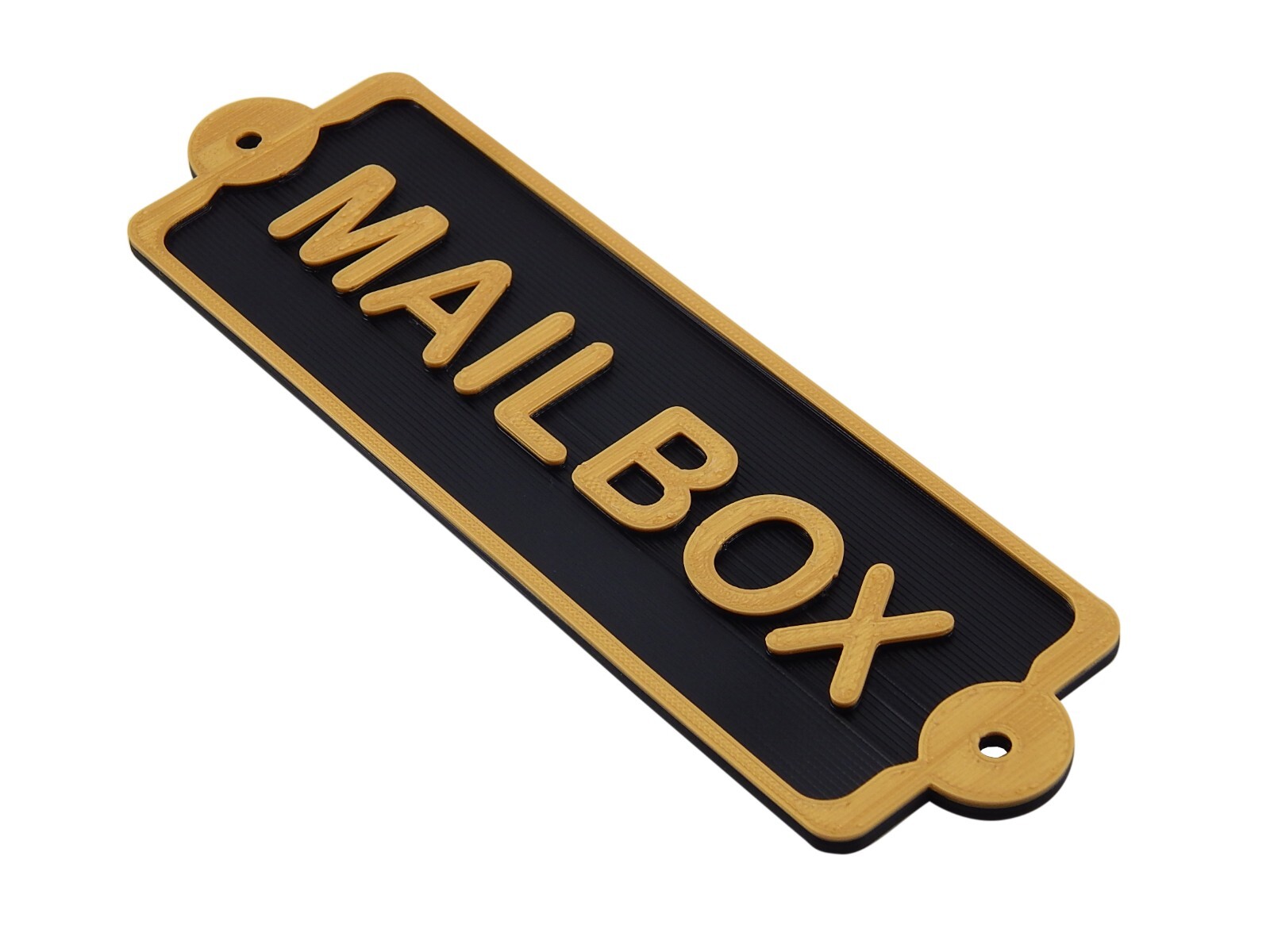 Plastic Mailbox Mail Box Sign Plaque Office or Home Décor Mount To Door Or Wall