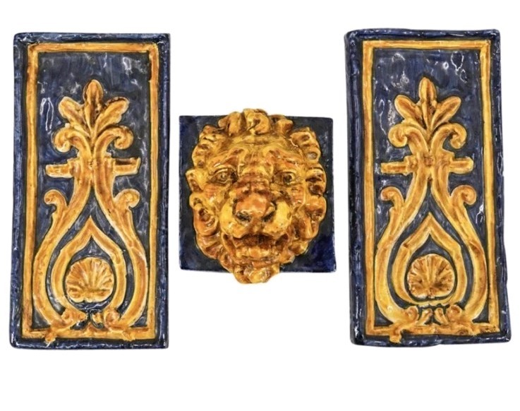 Decorative Ceramic Wall Hanging Plaques Lion